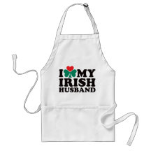 I Love My Irish Husband Aprons