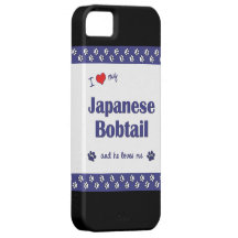 I Love My Japanese Bobtail (Male Cat) iPhone 5 Cover