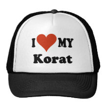 I Love My Korat Cat Merchandise Trucker Hat