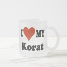 I Love My Korat Frosted Mug