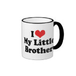 I Love My Little Brother Mugs