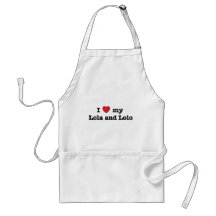 I Love my Lola and Lolo Aprons