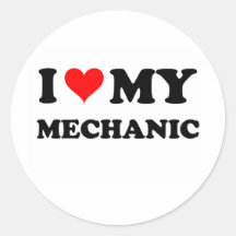 I Love My Mechanic Sticker