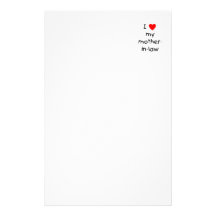 I love my mother-in-law stationery
