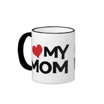 I Love My Mum Mother's Day Ringer Mug
