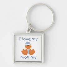 I love my mummy (boy ducky) key chains