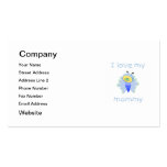 I love my mummy (boy flutterbug) business cards