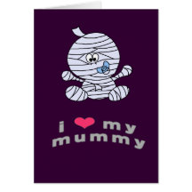I love my mummy card