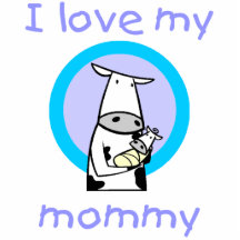 I love my mummy (cow) photo cutouts