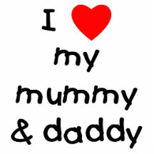I Love My Mummy & Daddy Photo Cutouts