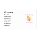 I love my mummy (girl flutterbug) business card templates