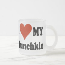 I Love My Munchkin Frosted Coffee Mug
