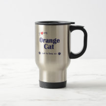 I Love My Orange Cat (Male Cat) Coffee Mugs