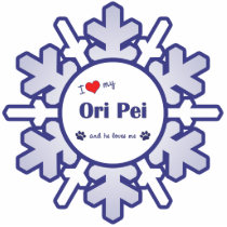 I Love My Ori Pei (Male Dog) photo sculptures