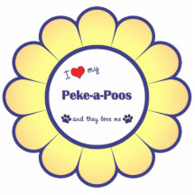 I Love My Peke-a-Poos (Multiple Dogs) Photo Sculptures