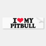 I love my Pitbull Bumper Sticker
