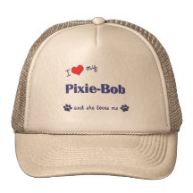 I Love My Pixie-Bob (Female Cat) Mesh Hats