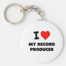 I love My Record Producer Key Chains