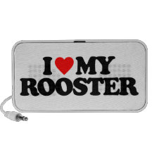 I LOVE MY ROOSTER LAPTOP SPEAKERS