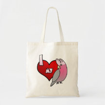 I Love my Rose Breasted Cockatoo Bag