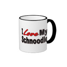 I Love My Schnoodle Dog Gifts and Apparel Mug