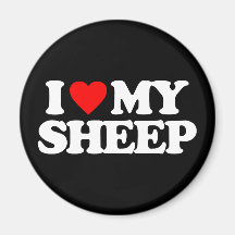 I LOVE MY SHEEP REFRIGERATOR MAGNET