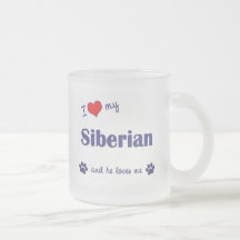I Love My Siberian (Male Cat) Mug