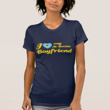 I love my St Lucian Boyfriend Tee Shirt