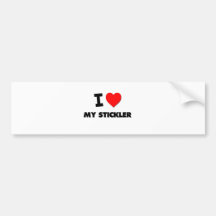 I love My Stickler Bumper Sticker