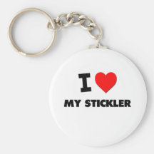 I love My Stickler Key Chain