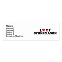 I love my Stonemason Business Card Templates