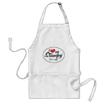 I Love My Stumpy (It's a Dog) Aprons
