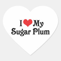 I Love My Sugar Plum stickers