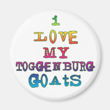 I Love My Toggenburg Goats Fridge Magnet