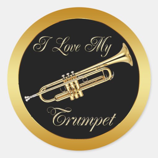 I LOVE MY TRUMPET STICKERS