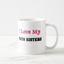 I Love My Twins Coffee Mugs