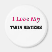 I Love My Twins Magnets