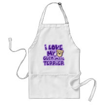 I Love My Wheaten Glen of Imaal Terrier Apron