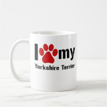 I Love My Yorkshire Terrier Coffee Mugs