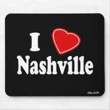 I Love Nashville Mouse Pad