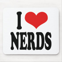 I Love Nerds Mouse Pad