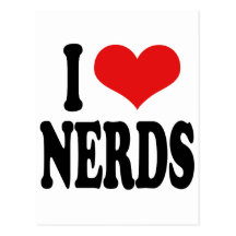 I Love Nerds Post Cards