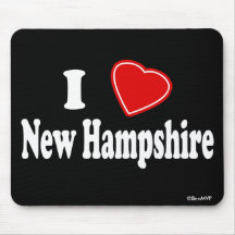 I Love New Hampshire Mousepad