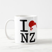 I Love New Zealand Coffee Mug