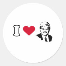 I Love Newt Gingrich Sticker