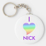 I Love Nick Keychain