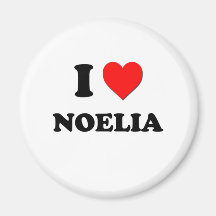 I Love Noelia Magnet