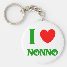I Love Nonno (Italian Grandfather) Key Chains