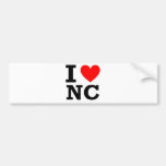 I Love North Carolina Design Bumper Sticker