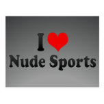 I love Nude Sports Postcard